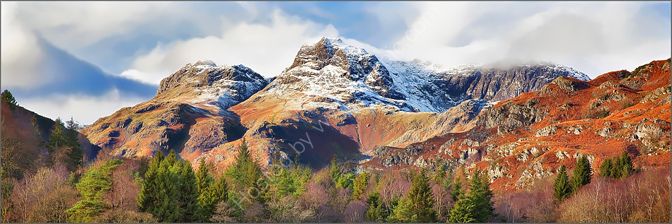 Langdale Pikes from Elterwater