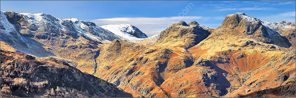 Langdale Pikes in Winter