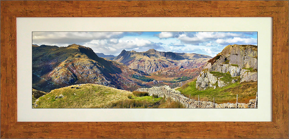 Langdale Pikes from Wetherlam
