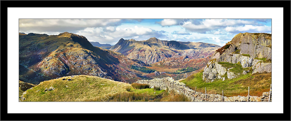 Langdale Pikes from Wetherlam