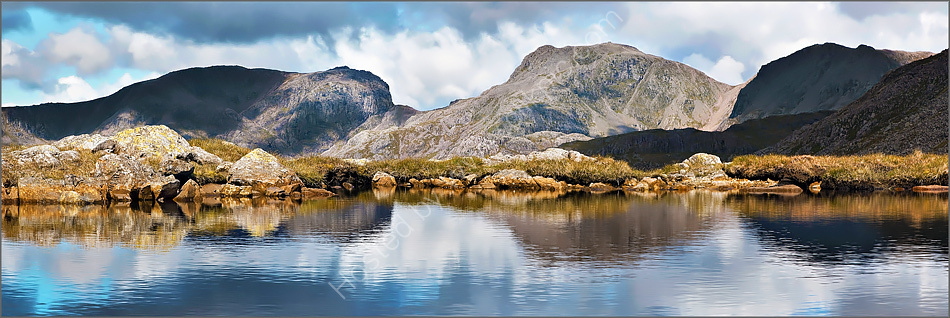 Scafell over Three Tarns