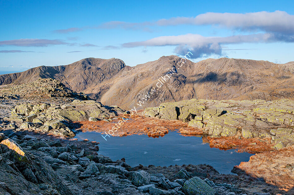 Scafells from Crinkle Crags.