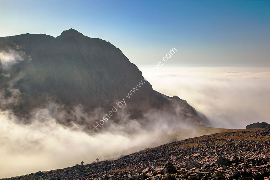 Scafell through the mist