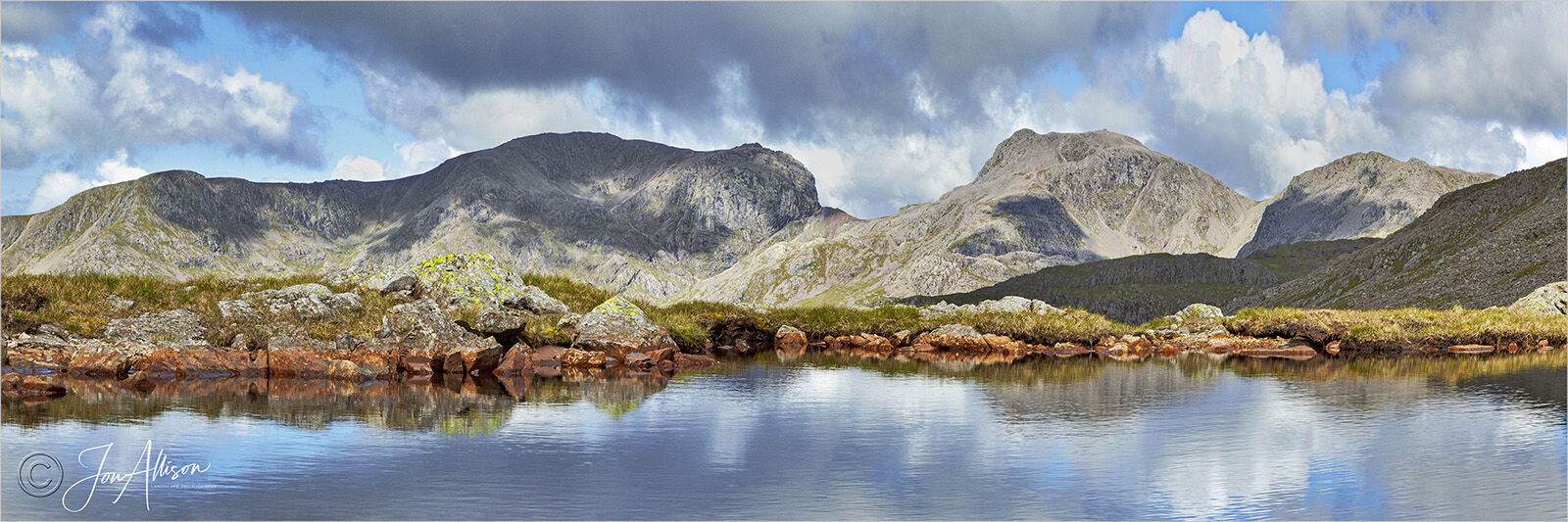 Scafell over Three Tarns panoramic 1