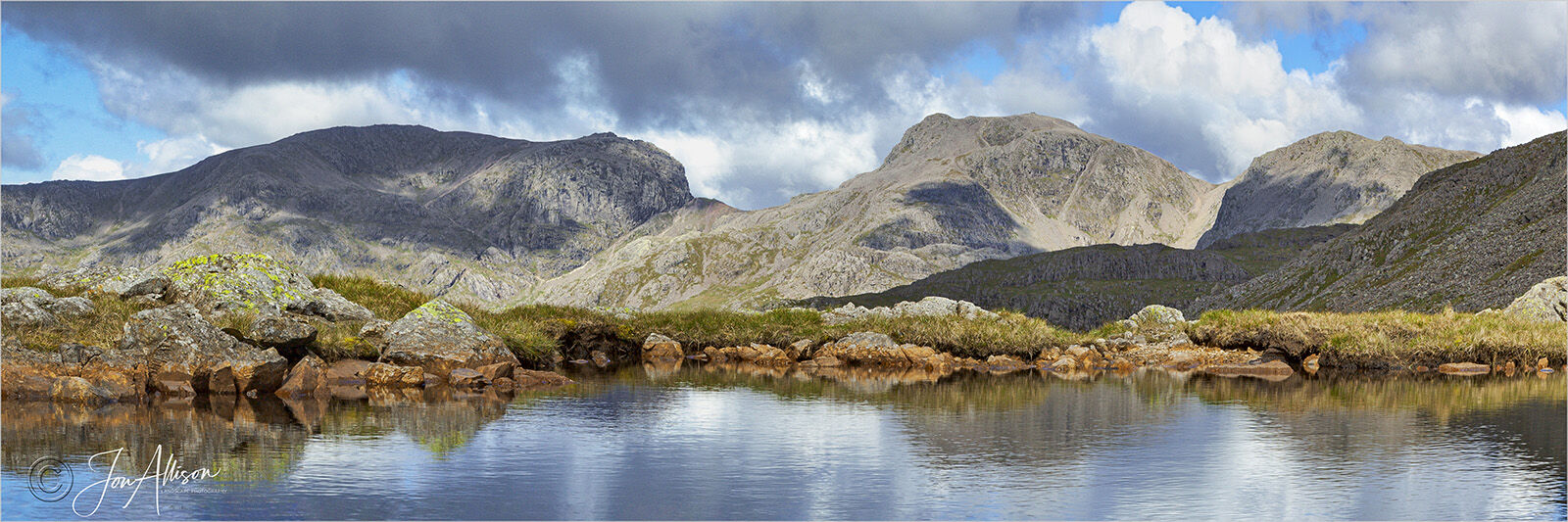 Scafell over Three Tarns panoramic 2