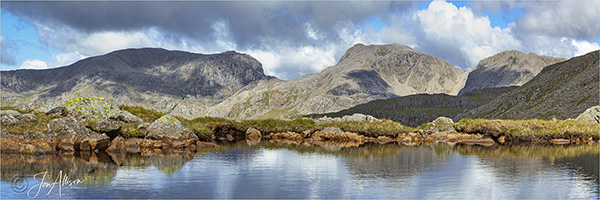 Scafell over Three Tarns panoramic 2