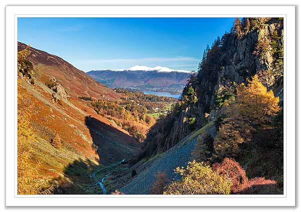 Skiddaw from Castle Crag, Borrowdale