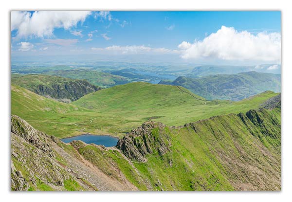 Striding Edge, Helvellyn, in high summer