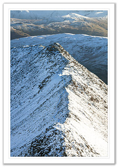 Striding Edge in winter 1