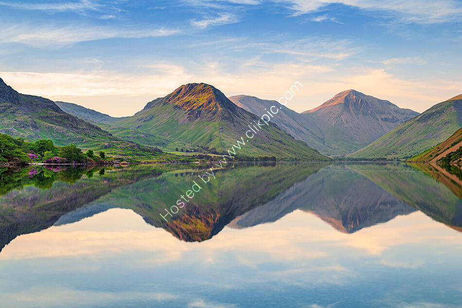 Yewbarrow and Great Gable across Wastwater