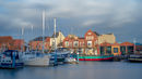 'Hull Marina and Minister at Sunset'