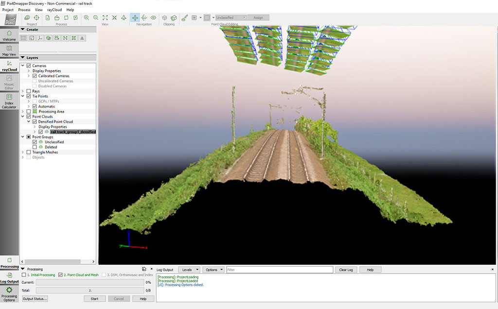 UAV Topographic Survey Rail Infrastructure