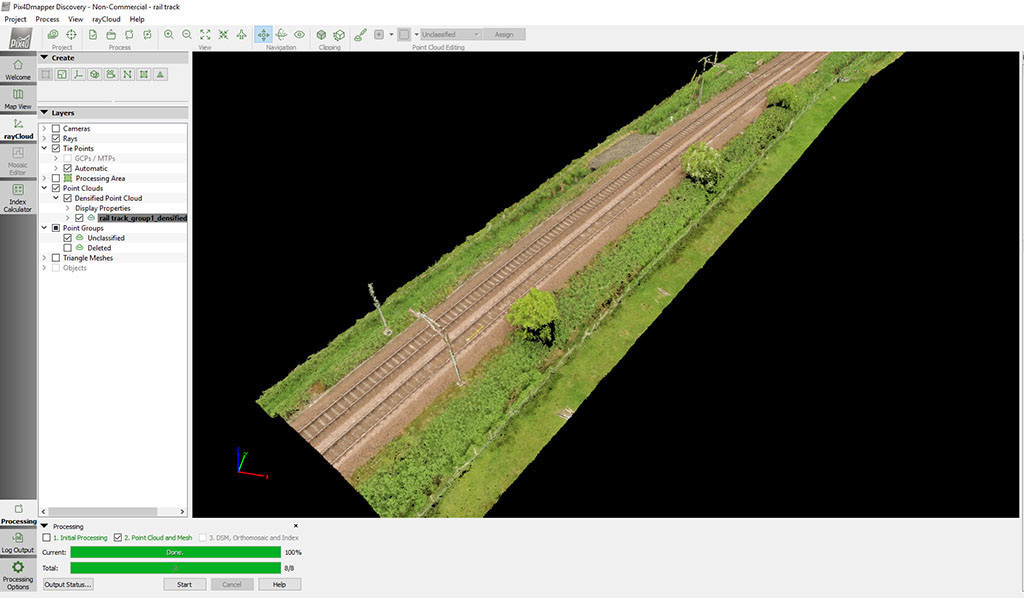 UAV Topographic Survey Rail