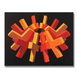 12 Crosses, Acrylic on Canvas, 92 x 71cm