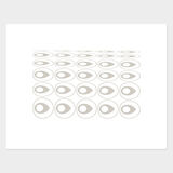 Oval Curves (17) Archival Pigment Print, Paper Size 37 x 29cm