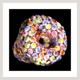 Channel (Round Letters), Archival Pigment Print, 76 x 76cm