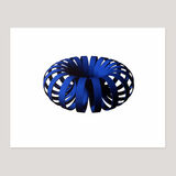 Blue Coil, Screenprint, 70 x 58cm