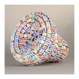 Channel Form (Square Letters), Mixed Media, 8 x 8 x 8.5cm