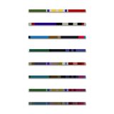 Family Pattern Sticks, Acrylic/Canvas/Wood, 104 x 193cm