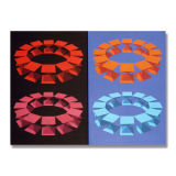 Four Touching  Points, Acrylic on Canvas, 163 x 122cm