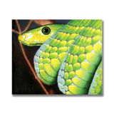 Green Mamba, Acrylic on Canvas, 36 x 31cm