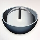 Grey Cross Cut Sphere, Acrylic Canvas Board,,97.5 x 76.5 cm