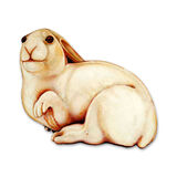 The Hare with the Amber Eyes, 51 x 44cm, Acrylic Oil Canvas Board