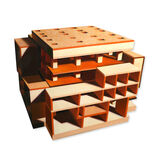 Le Corbusier model for Villa Shodhan, Ahmedabad, India, Acrylic Oil Canvas Board, 57 x 49cm