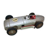 Mercedes Benz W196 Monoposto Racing Car Toy, Acrylic Oil Canvas Board, 60 x 34.5cm