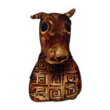 Mummified Egyptian Bull, Acrylic Oil Canvas Board, 35 x 60cm