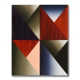 Triangles (4), Acrylic on Wood, 24 x 30cm