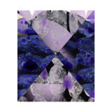 Violet and Silver Collage (10), 27.5 x 33cm