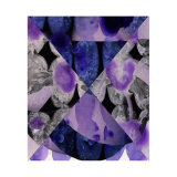 Violet and Silver Collage (7), 27.5 x 33cm