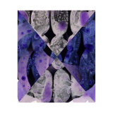 Violet and Silver Collage (8), 27.5 x 33cm