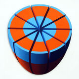 Blue and Orange Slices, Acrylic Canvas Board,79cm x 87cm edited-1