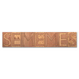 Sememes, Plywood, 40 x 197cm