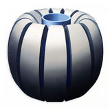 Grey Segments, Acrylic Canvas Board, 83 x 81cm