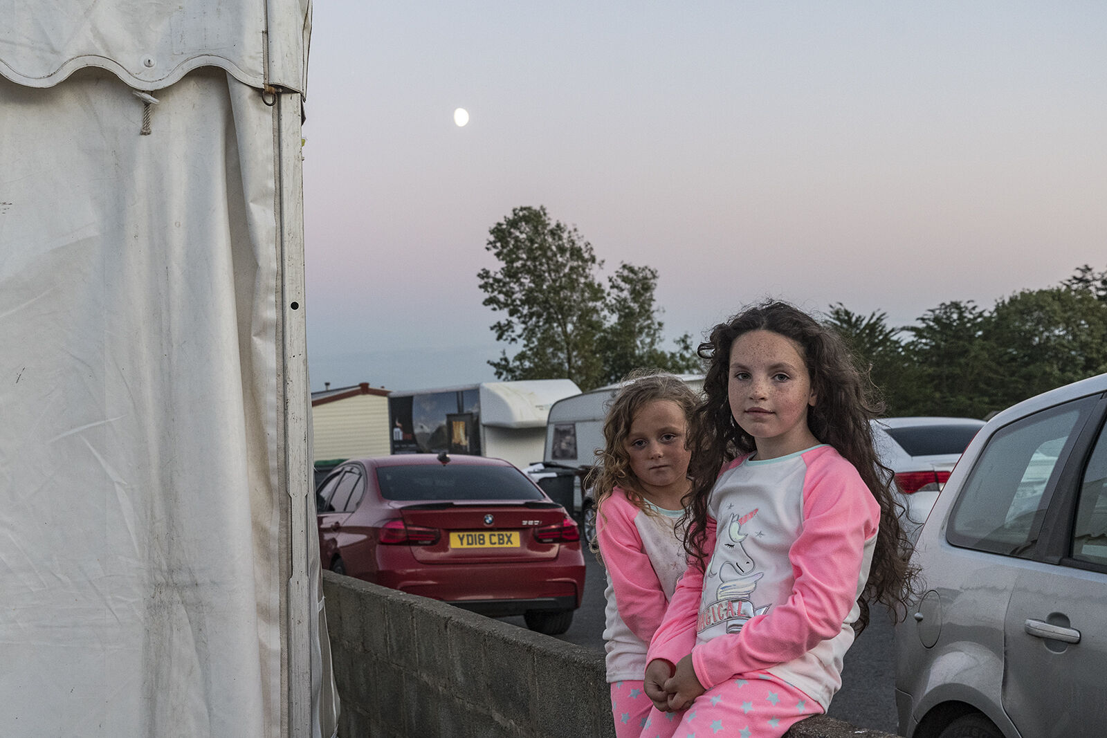 Mercedes and Margarita after Marquee Party, Galway, Ireland 2020