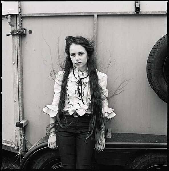 Girl with Windblown Hair, Ballinasloe, Galway, Ireland 2015