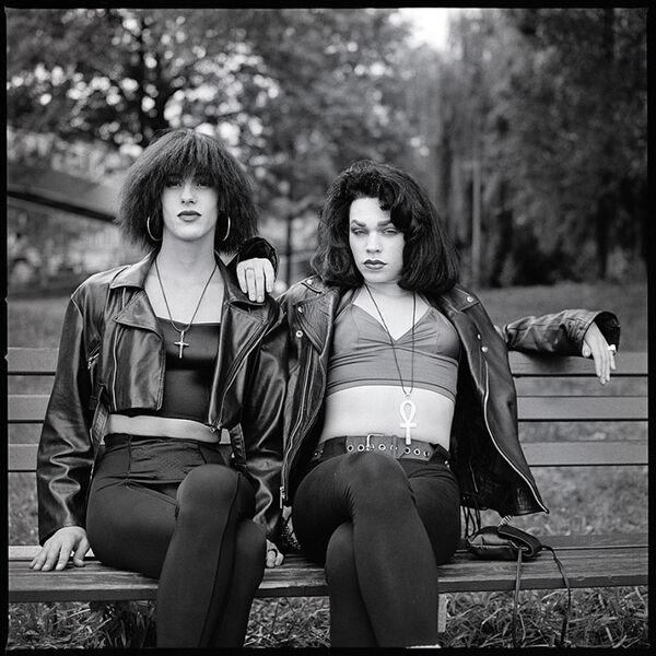 Transvestites on Bench, Esplanade, Boston 1990