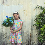 Alesha, Blue Flowers, Dublin, Ireland 2020