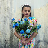 Alesha, Blue Flowers, Dublin, Ireland 2020