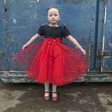 Alesha's Red Dress on New Year's Day, roadside campsite, Tipperary, Ireland 2019