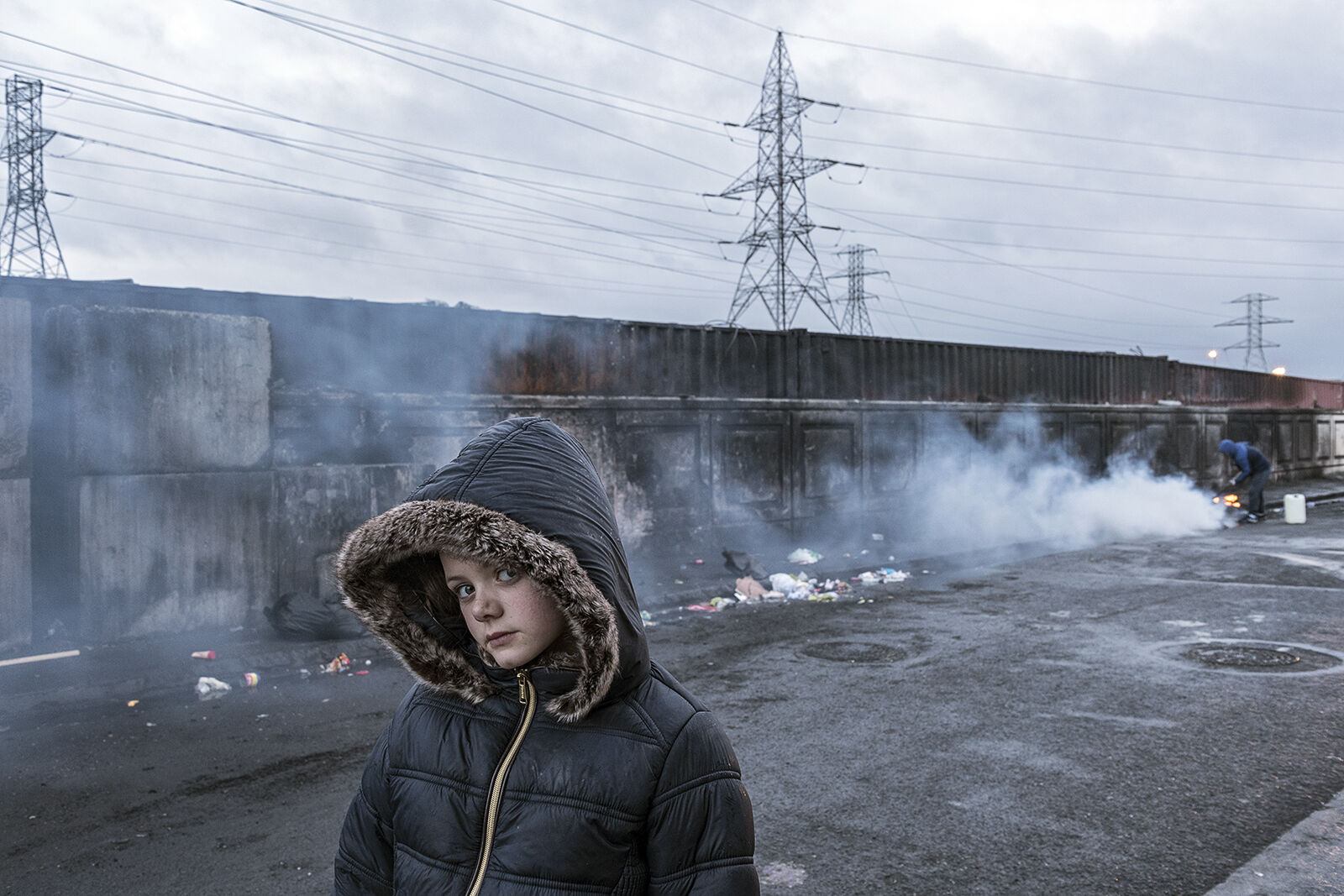 Alesha with Fur Hoodie, Dublin, Ireland 2020