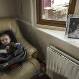 Baby, halting site, Dublin, Ireland 2018