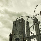 Barbed Wire, halting site, Limerick, Ireland 2018