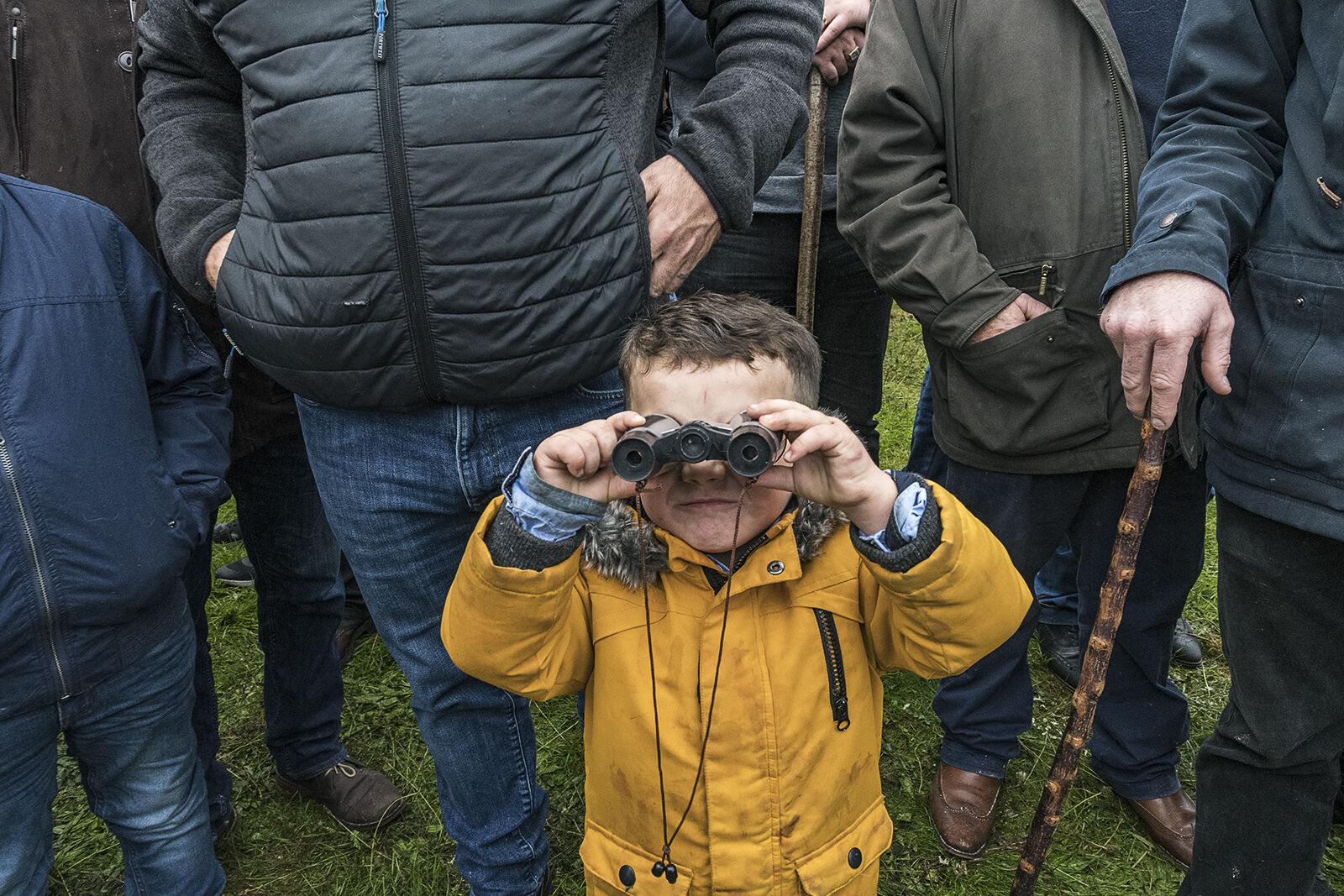 Boy with Binocular, Ballinasloe Horse Fair, Galway, Ireland 2019