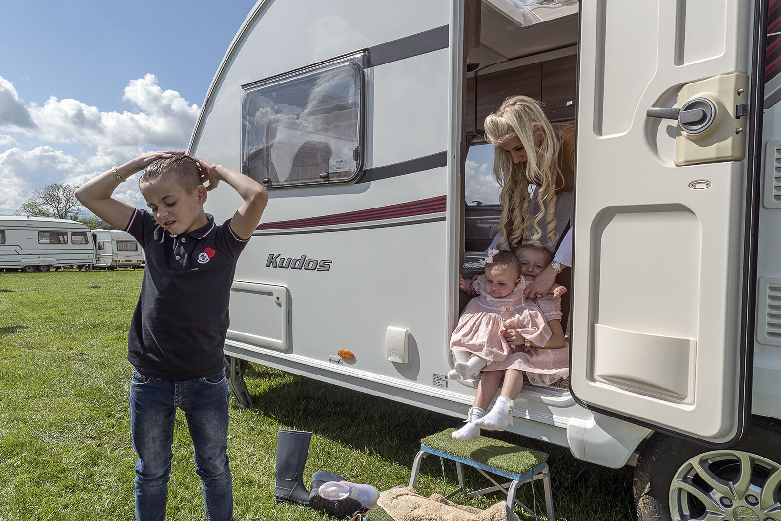 Family at Appleby Horse Fair, UK 2019