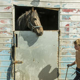 Boy and Horse, roadside campsite, Limerick, Ireland 2018