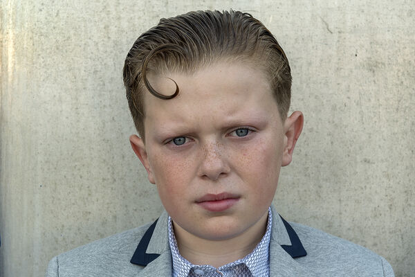 Boy with Teddy Boy Hairstyle, Galway, Ireland 2022